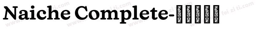 Naiche Complete字体转换